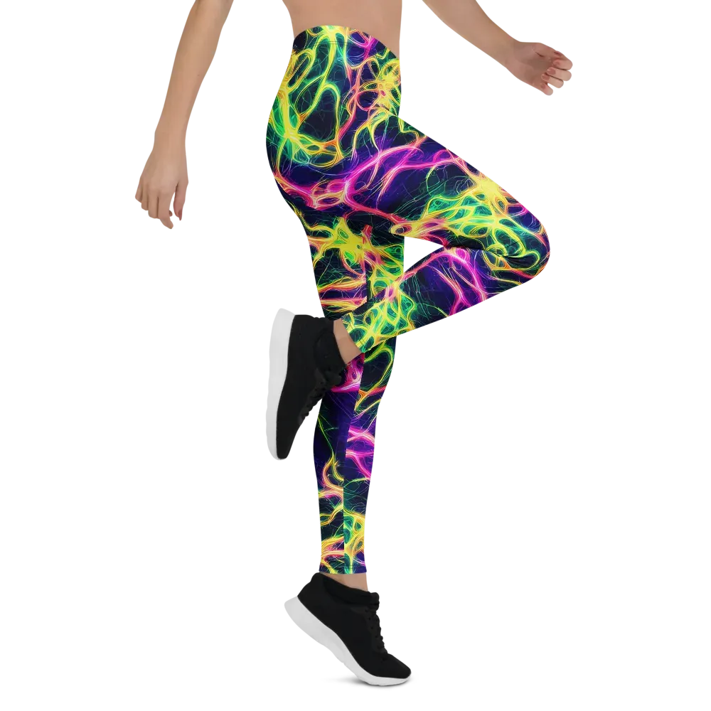 Prism Veins on Leggings — Right