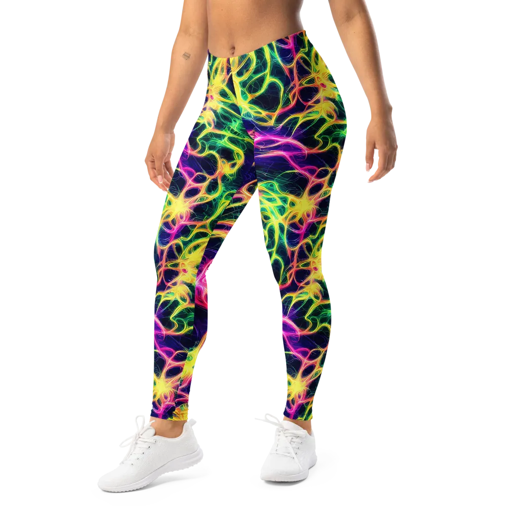 Prism Veins on Leggings — Left Front