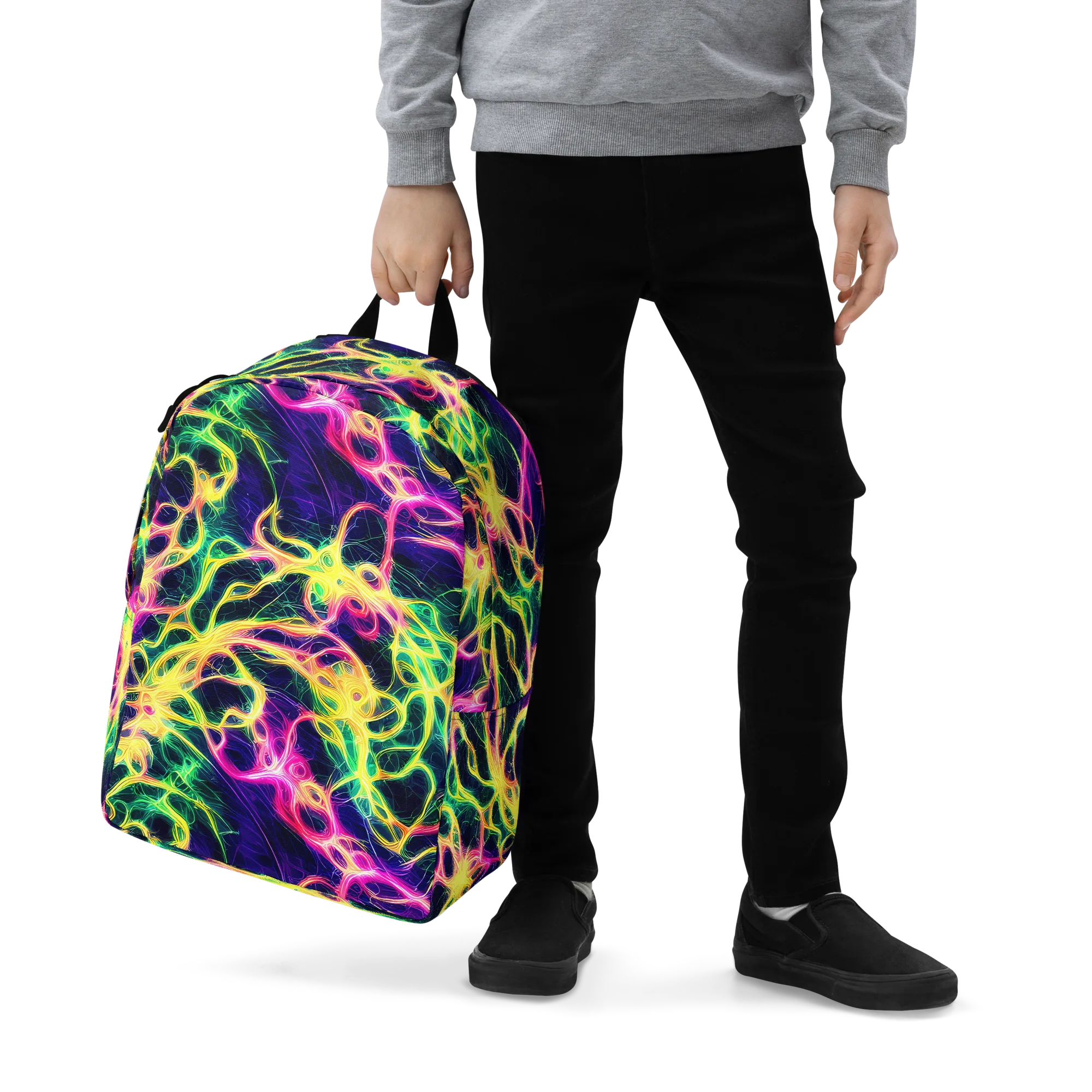 Prism Veins on Minimalist Backpack — Zoomed-in
