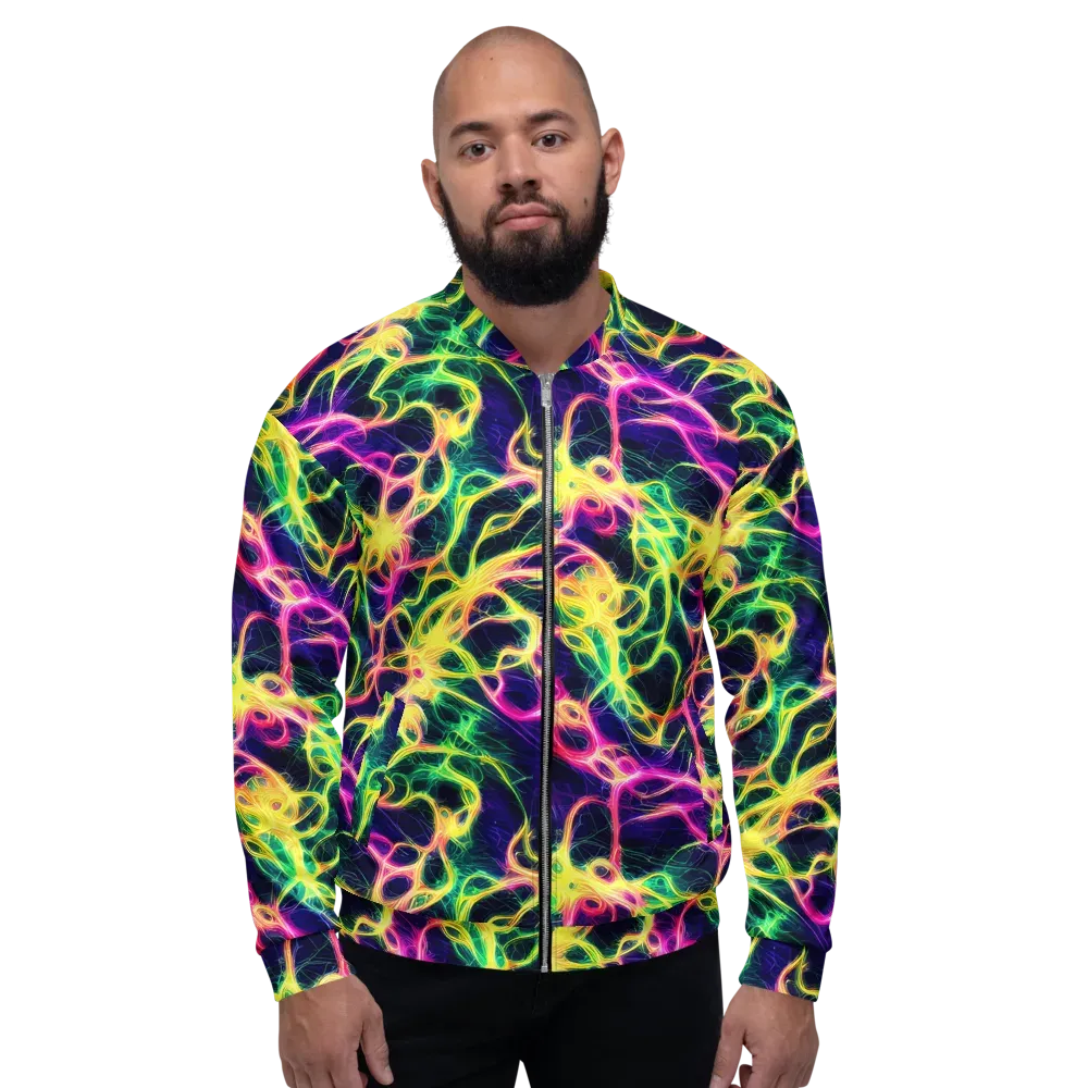 Prism Veins on Bomber Jacket — Front