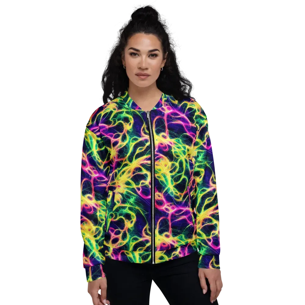 Prism Veins on Bomber Jacket — Front