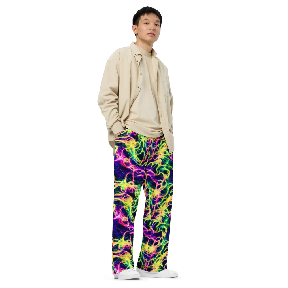Prism Veins on Wide-Leg Pants — Right Front
