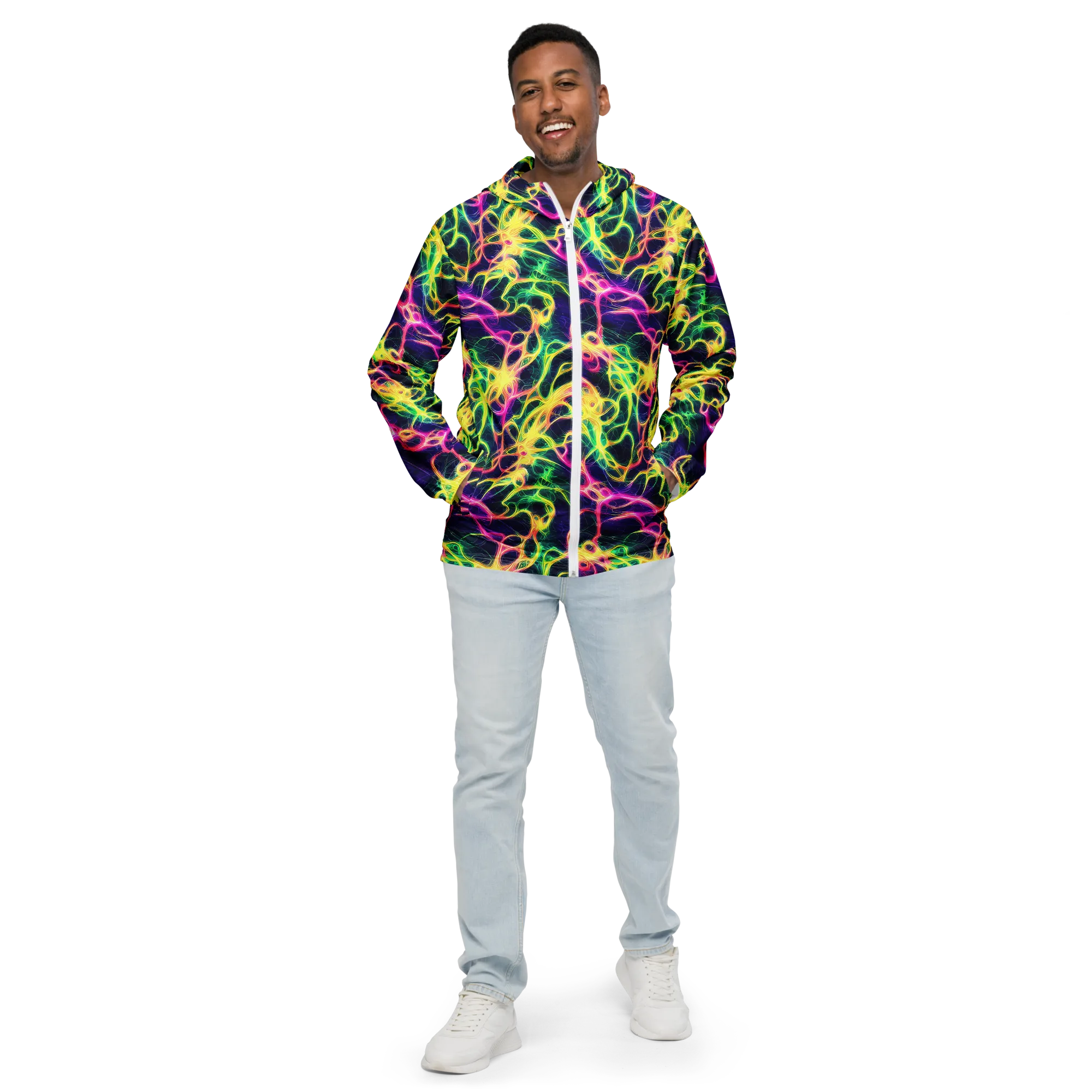 Prism Veins on Men's Windbreaker — Front