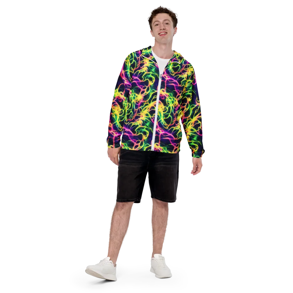 Prism Veins on Men's Windbreaker — Front