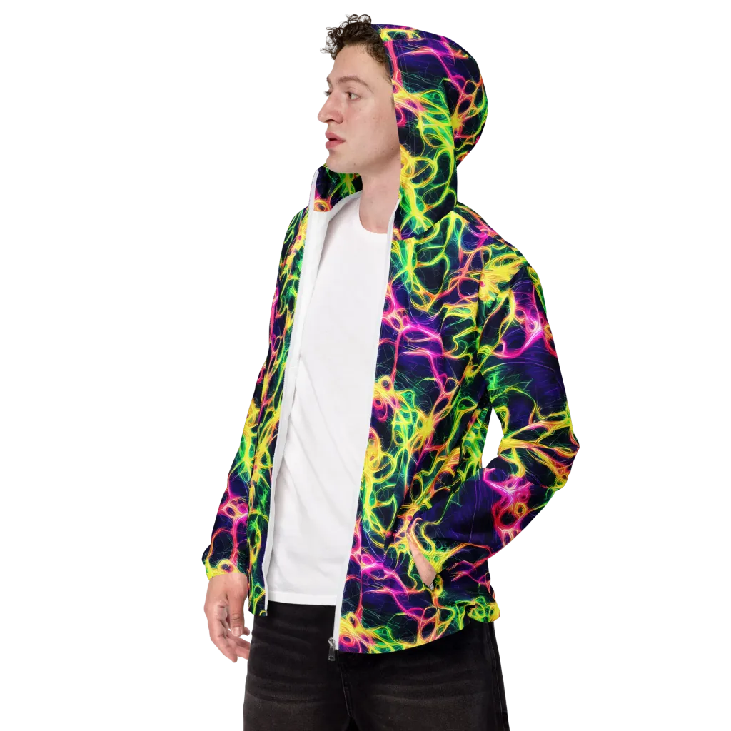 Prism Veins on Men's Windbreaker — Left Front