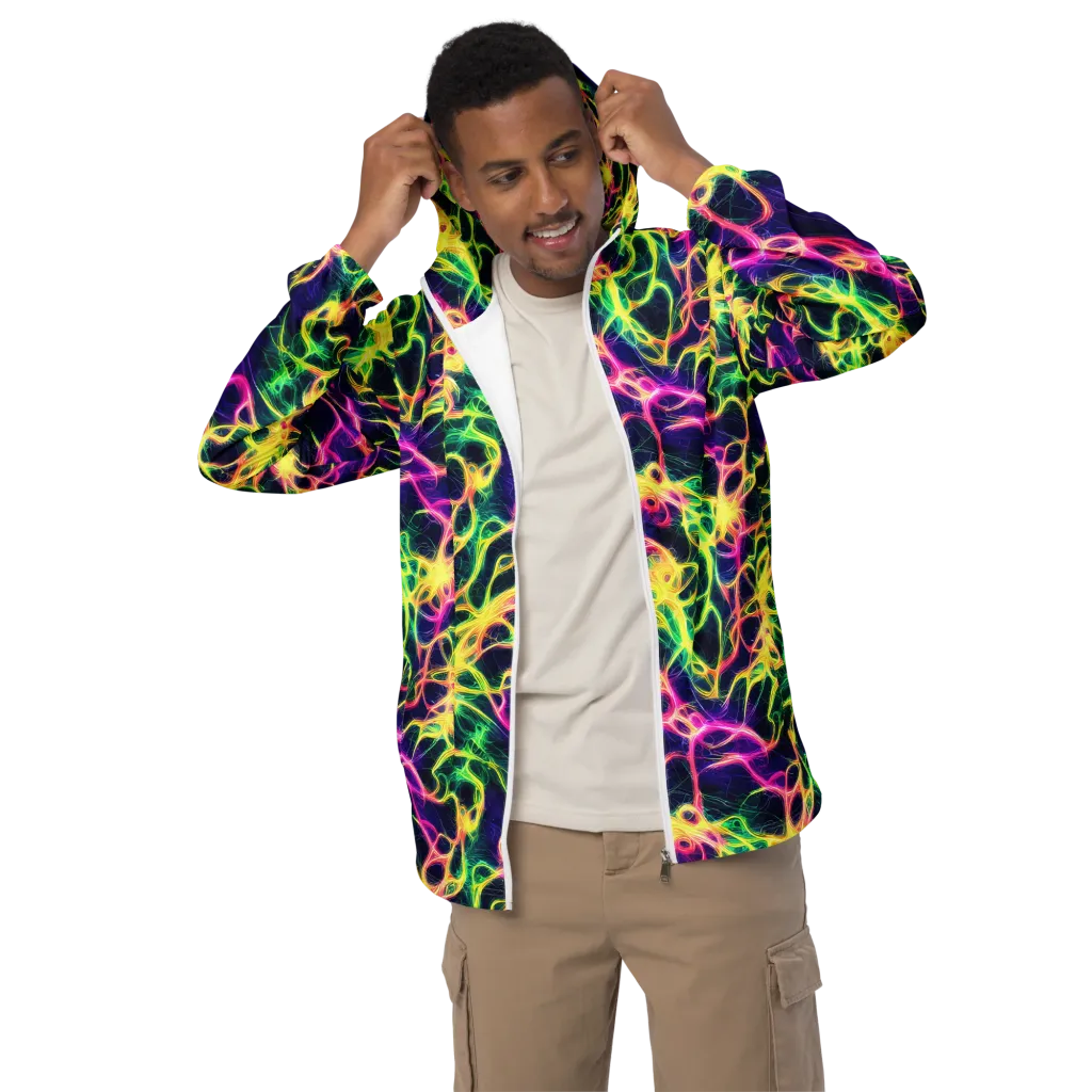 Prism Veins on Men's Windbreaker — Front