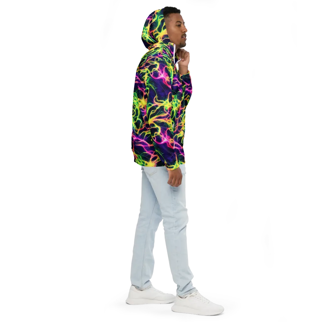 Prism Veins on Men's Windbreaker — Right