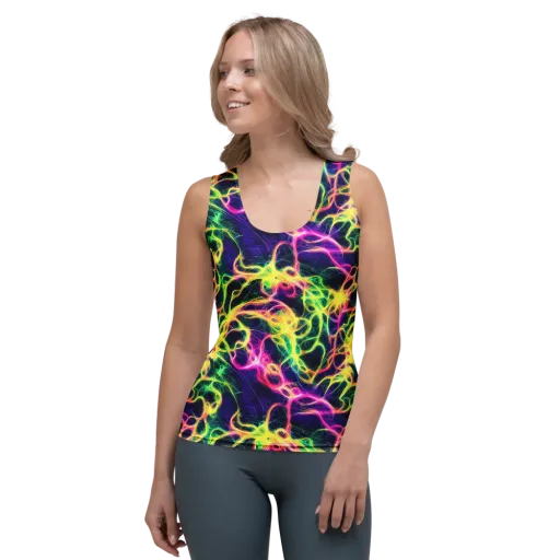 Prism Veins on a Women's Tank Top