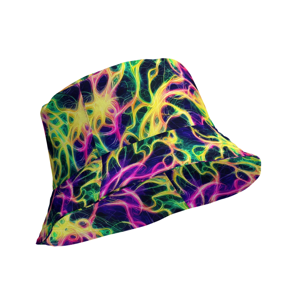 Prism Veins on Reversible Bucket Hat — Product details Outside