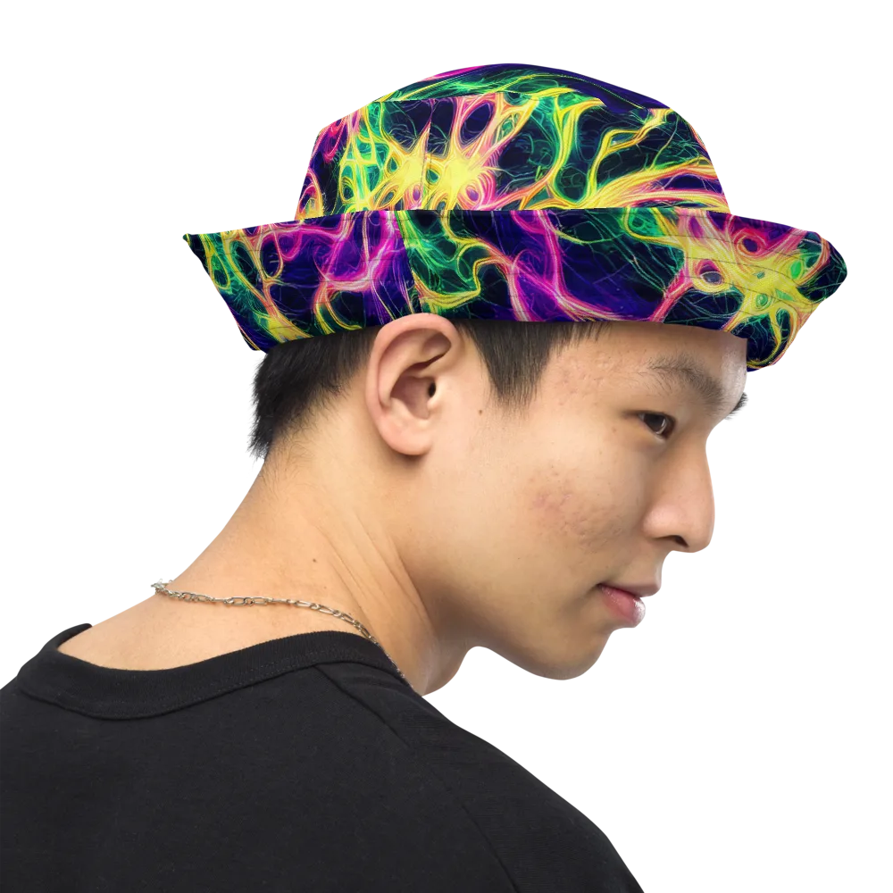 Prism Veins on Reversible Bucket Hat — Right Outside