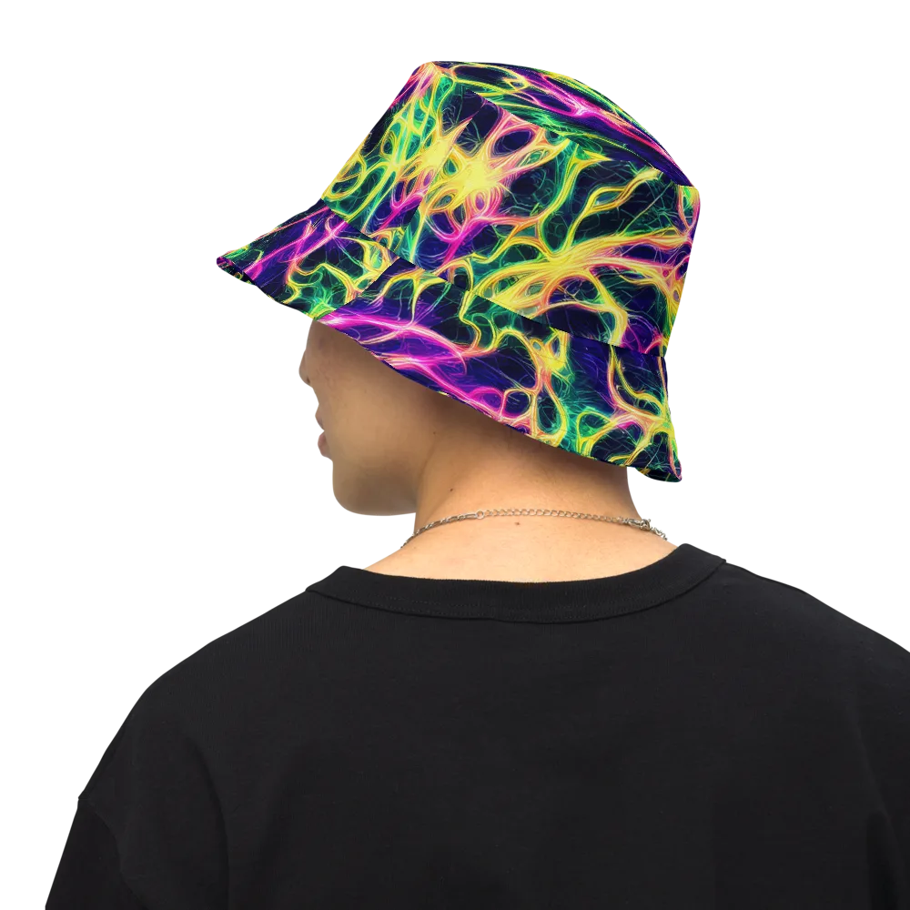 Prism Veins on Reversible Bucket Hat — Back Inside