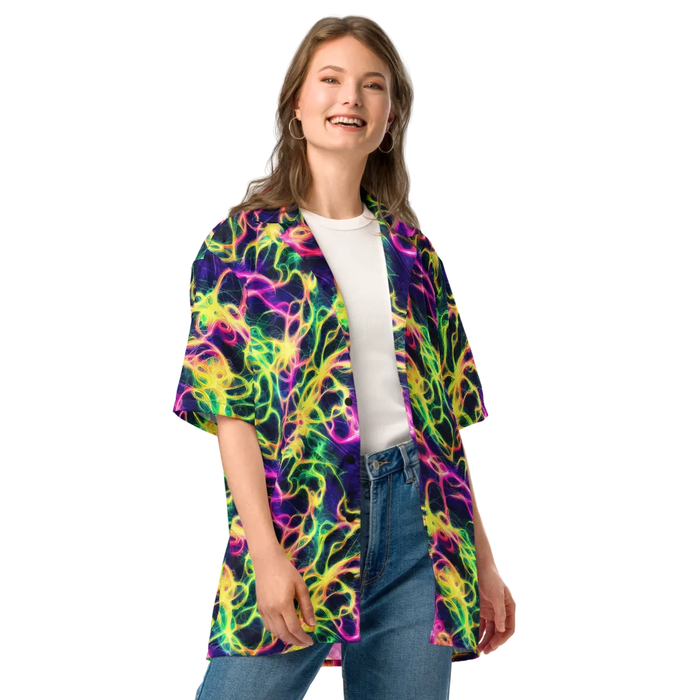 Prism Veins on Button Shirt — Front