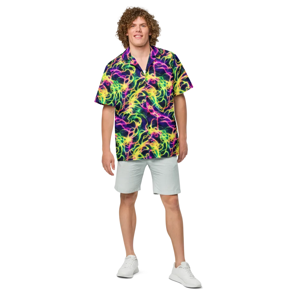 Prism Veins on Button Shirt — Front