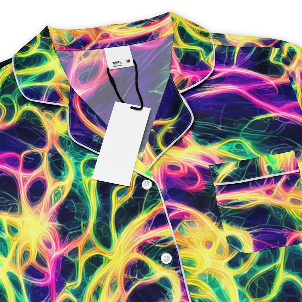 Prism Veins on Women's Short Sleeve Pajama Top — Product details