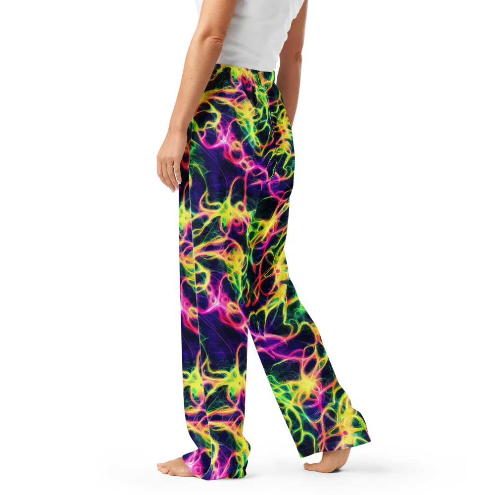 Prism Veins on Women's Pajama Pants — Left