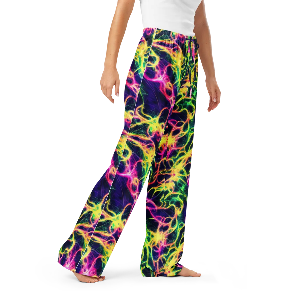 Prism Veins on Women's Pajama Pants — Right Front