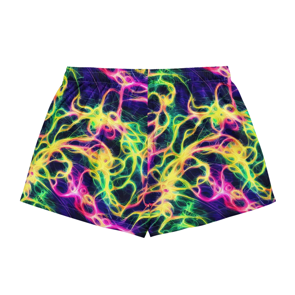 Prism Veins on Women's Pajama Shorts — Back