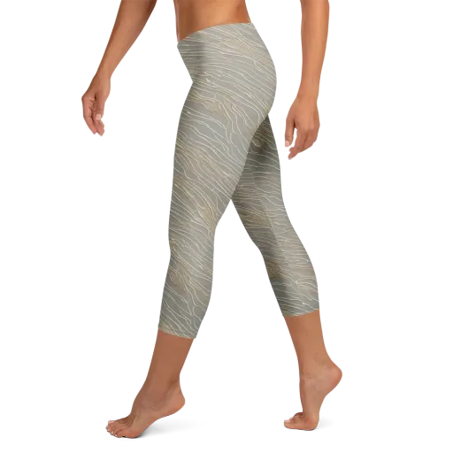 Champagne Current on a Capri Leggings