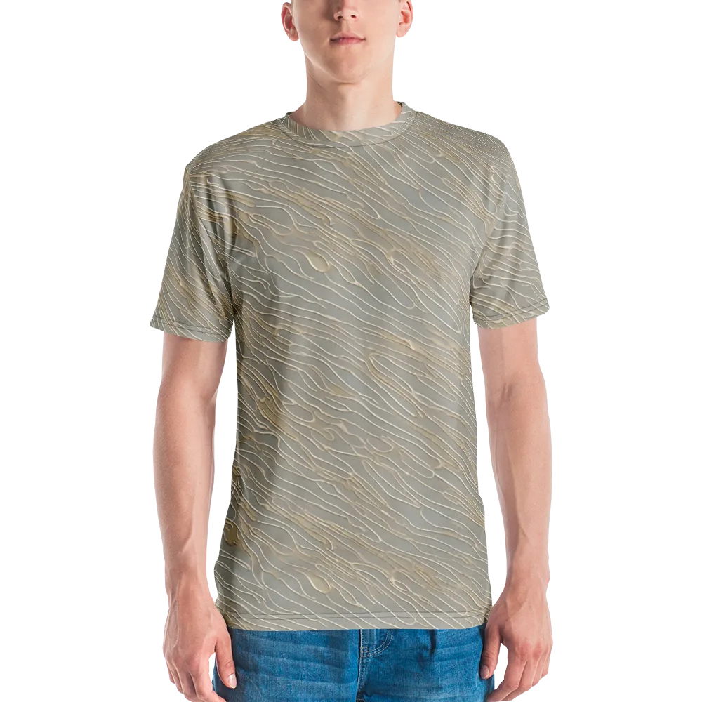 Champagne Current on Men's Crew Neck T-Shirt — Front