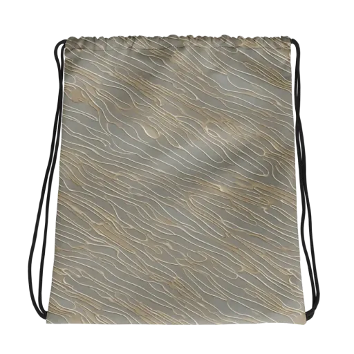 Champagne Current on a Drawstring Bag