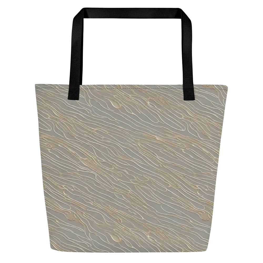Champagne Current on Large Tote Bag W/ Pocket — Front
