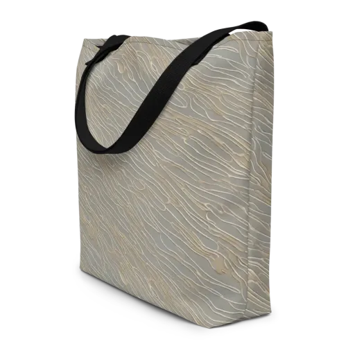 Champagne Current on a Large Tote Bag W/ Pocket