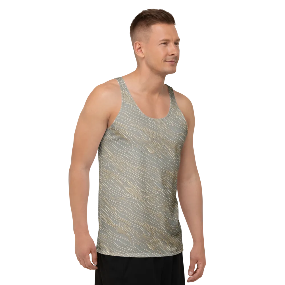 Champagne Current on Men's Tank Top — Right Front