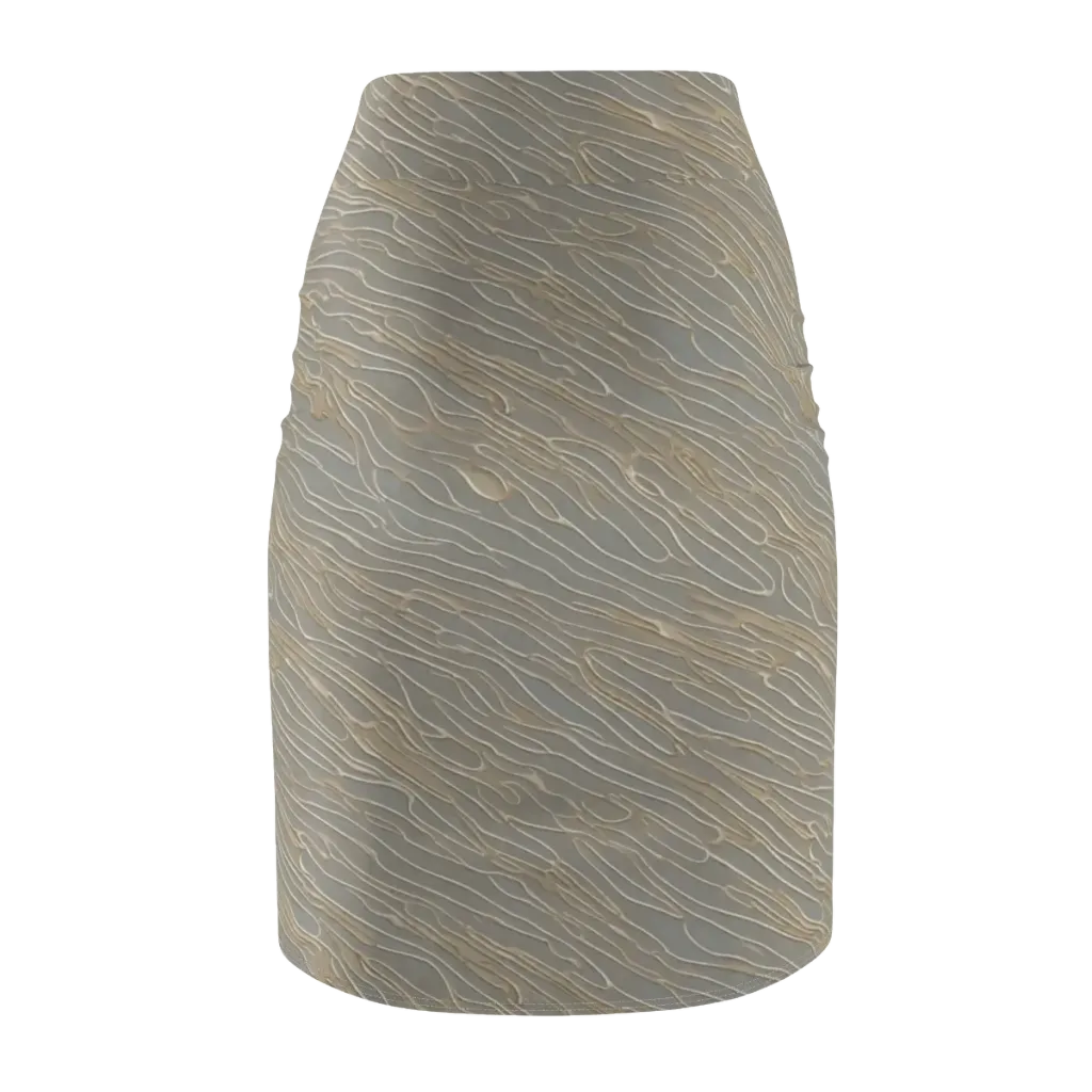 Champagne Current on Pencil Skirt — Back