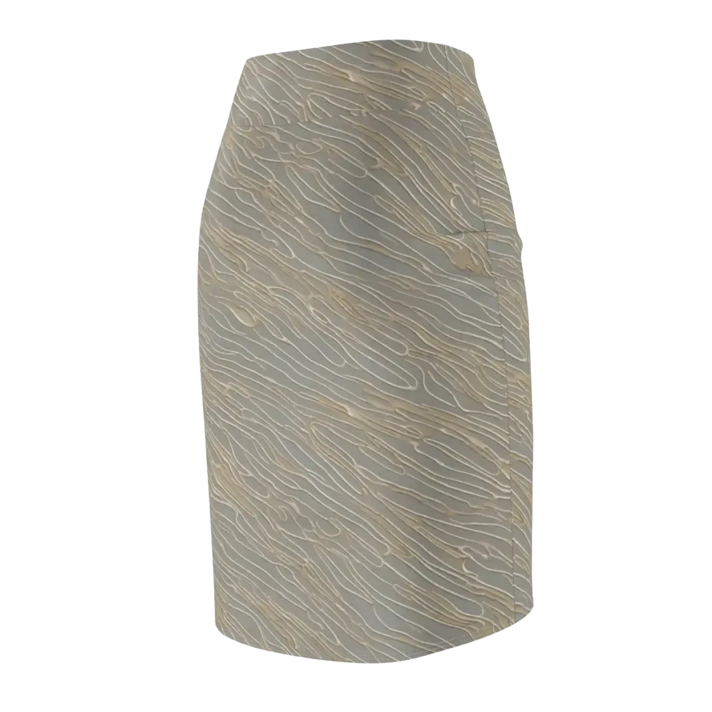 Champagne Current on Pencil Skirt — Back Side