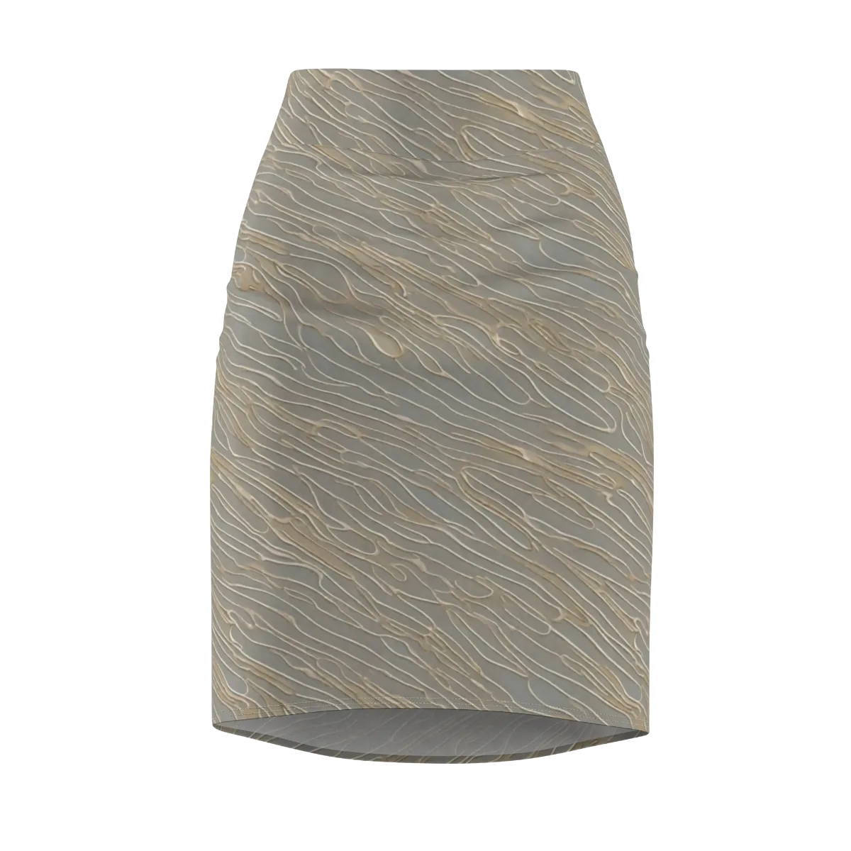 Champagne Current on Pencil Skirt — Front