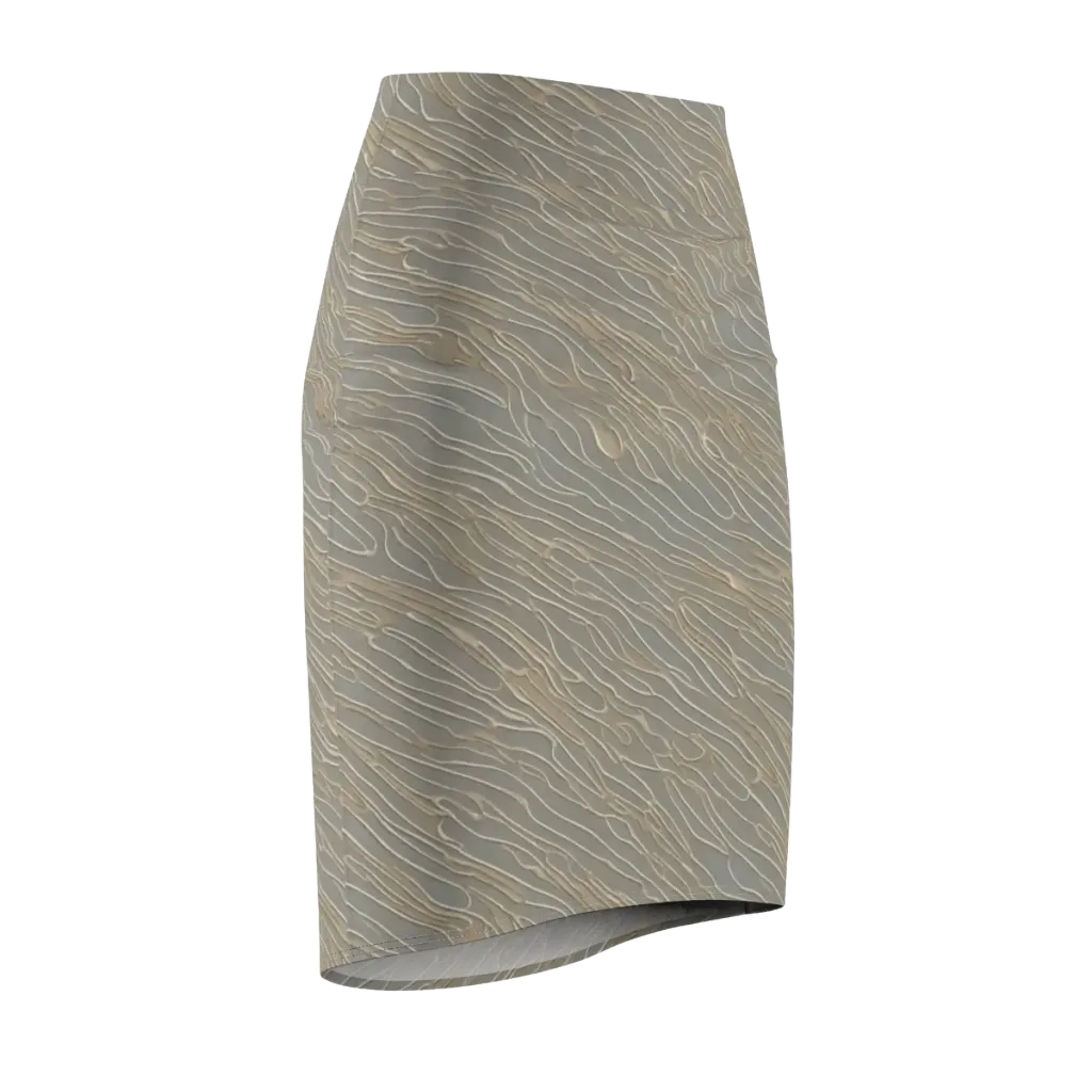 Champagne Current on Pencil Skirt — Front Side