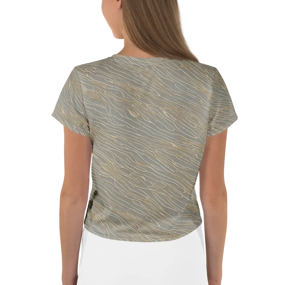 Champagne Current on Crop Tee — Back