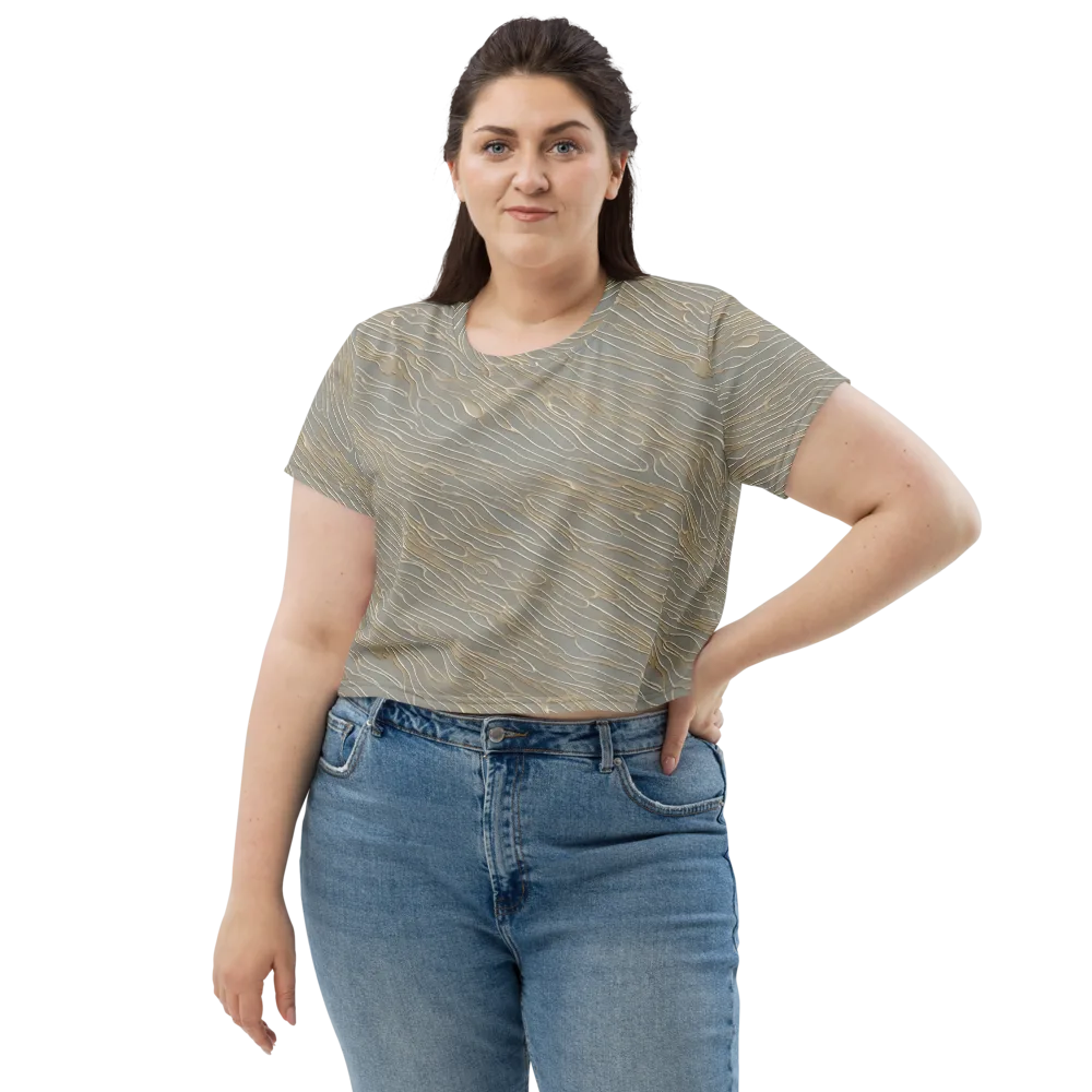 Champagne Current on Crop Tee — Front