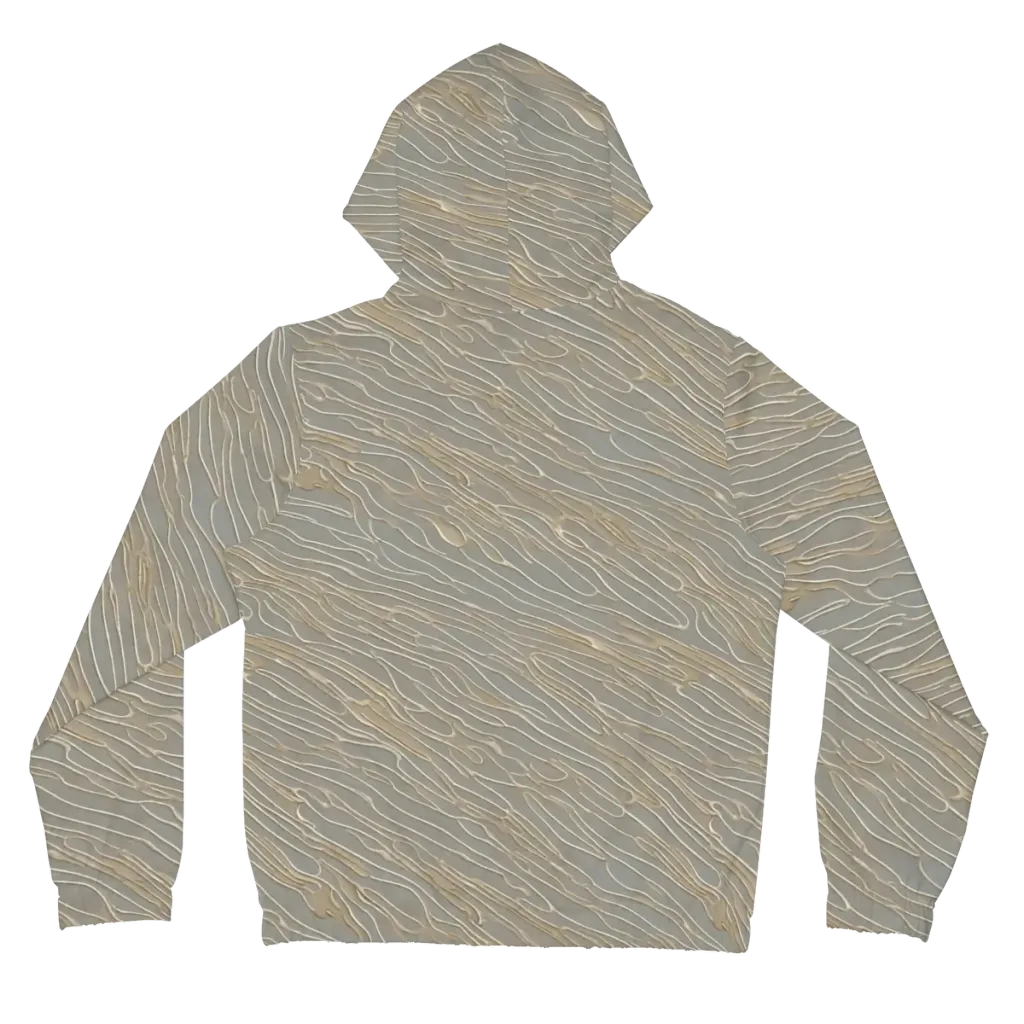 Champagne Current on Women's Full-Zip Hoodie — Back