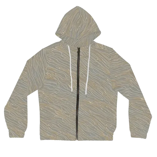 Champagne Current on a Women's Full-Zip Hoodie