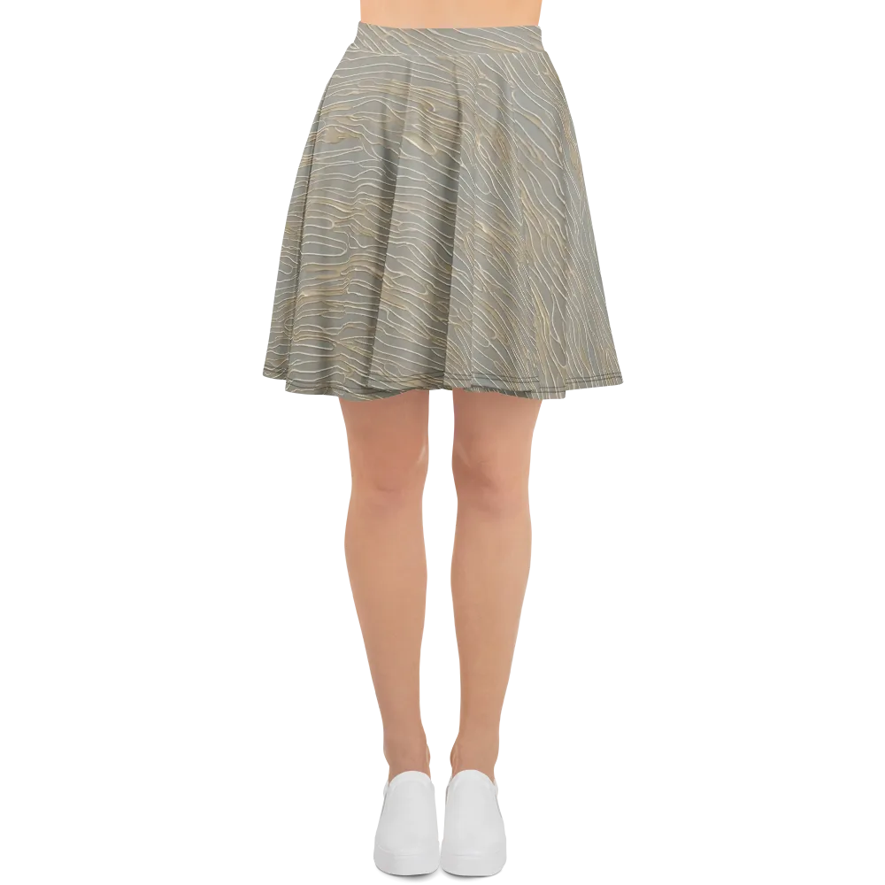 Champagne Current on Skater Skirt — Front
