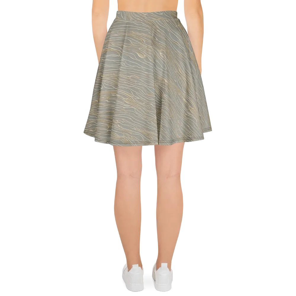 Champagne Current on Skater Skirt — Back