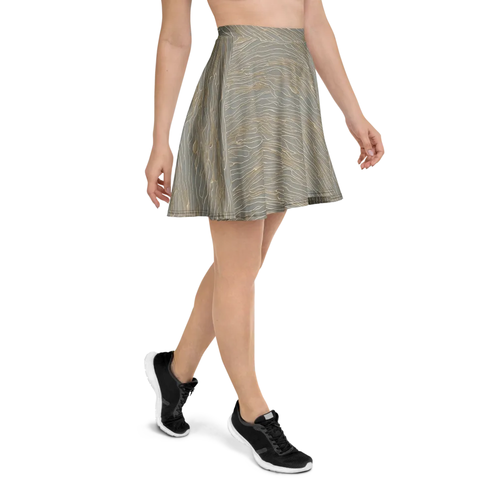 Champagne Current on Skater Skirt — Right
