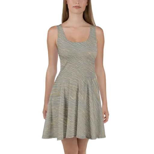 Champagne Current on a Skater Dress