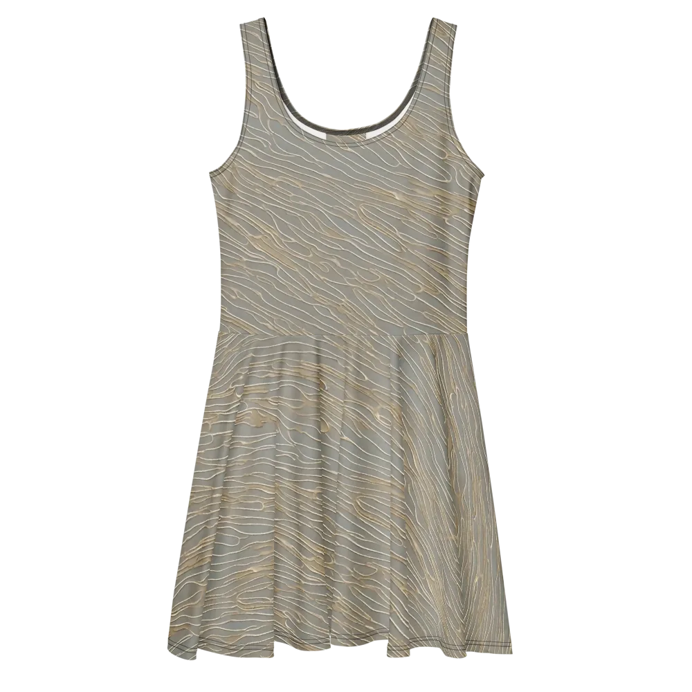 Champagne Current on Skater Dress — Front