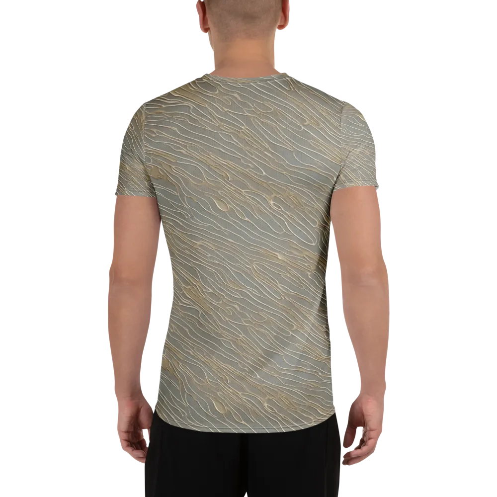 Champagne Current on Men's Athletic T-Shirt — Back
