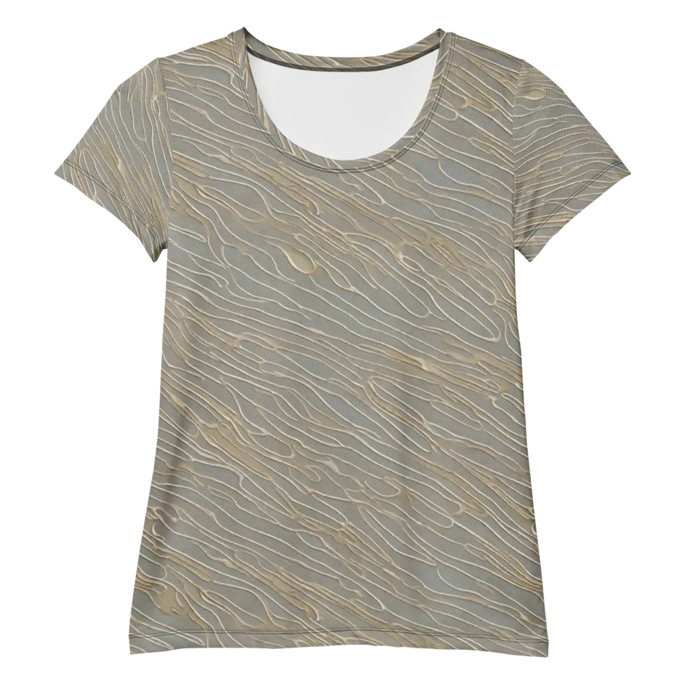 Champagne Current on Women's Athletic T-Shirt — Front