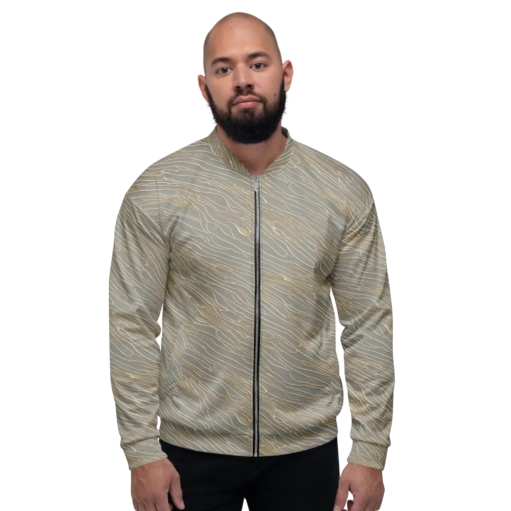 Champagne Current on Bomber Jacket — Front