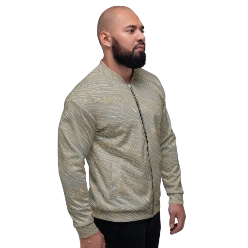 Champagne Current on a Bomber Jacket