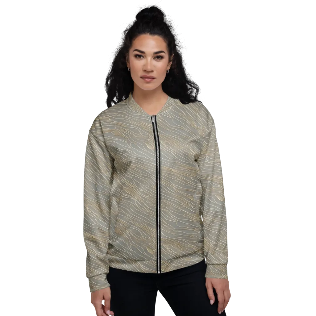 Champagne Current on Bomber Jacket — Front