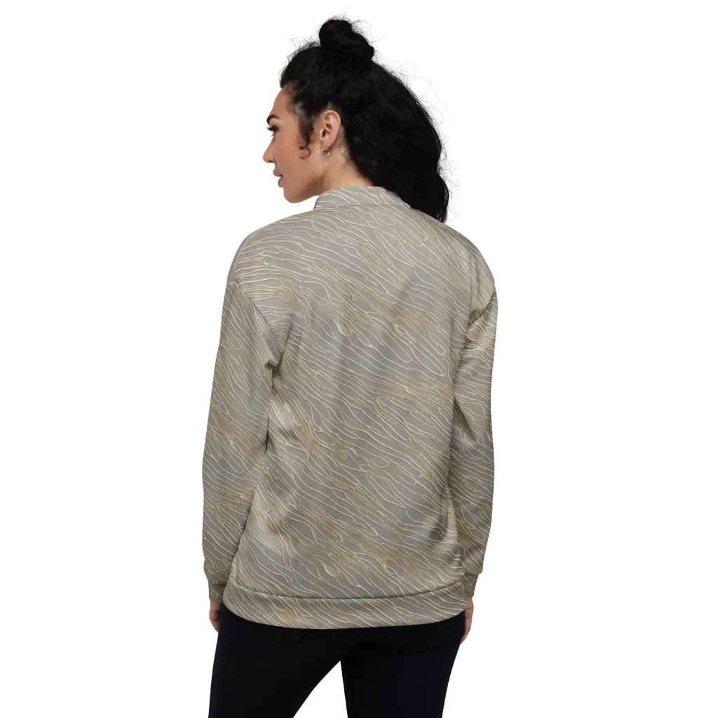 Champagne Current on Bomber Jacket — Back