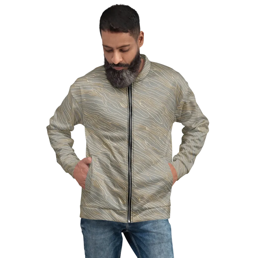 Champagne Current on Bomber Jacket — Front
