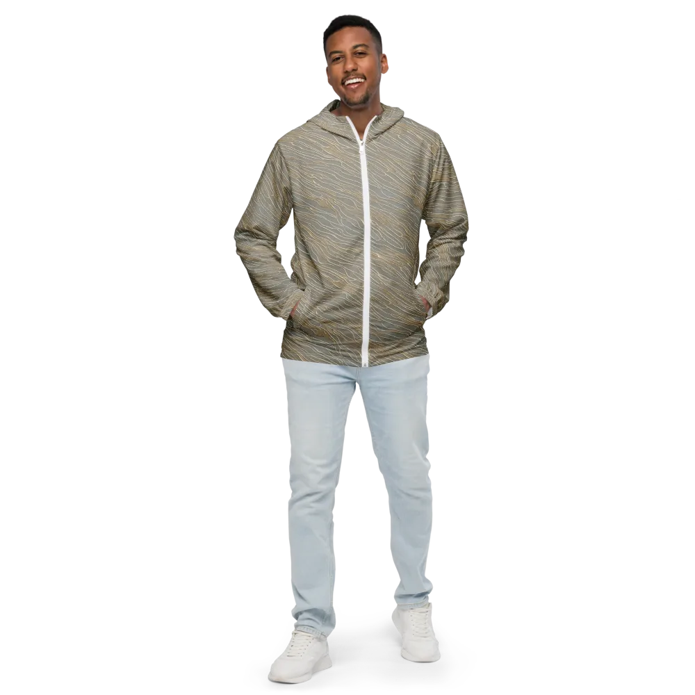 Champagne Current on Men's Windbreaker — Front