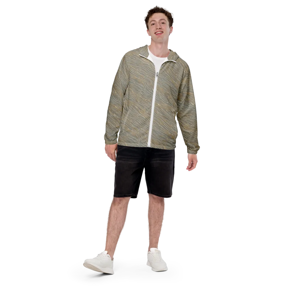 Champagne Current on Men's Windbreaker — Front