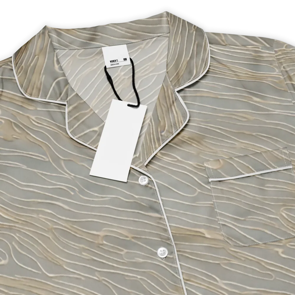 Champagne Current on Women's Short Sleeve Pajama Top — Product details